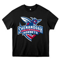 Black Shenandoah University Hornets Heavy Core Tee - lanVoArt