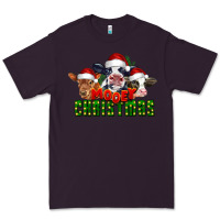 Plum Mooey Christmas Cows Premium Tee - LillyAllenDesigns