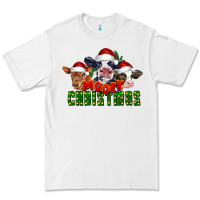 White Mooey Christmas Cows Premium Tee - LillyAllenDesigns