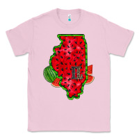Bubblegum Pink illinois watermelon Classic Tee - RacoonDesign