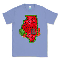 Colony Blue illinois watermelon Classic Tee - RacoonDesign