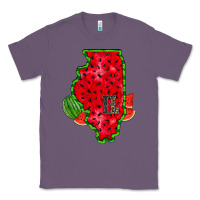 Lavender illinois watermelon Classic Tee - RacoonDesign