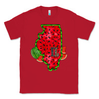 Red illinois watermelon Classic Tee - RacoonDesign