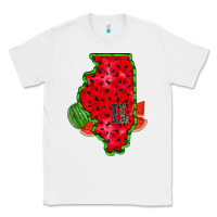 White illinois watermelon Classic Tee - RacoonDesign