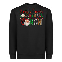 Black Santa's Favorite Volleyball Coach For Christmas Heavyweight Sweatshirt - FaDigitalArtStudio
