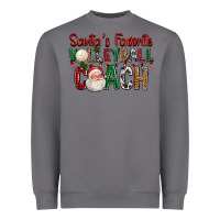 Storm Santa's Favorite Volleyball Coach For Christmas Heavyweight Sweatshirt - FaDigitalArtStudio