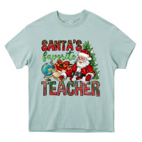 Arona Santa's Favorite Teacher Heavy Core Tee - BundleAndBundleShop