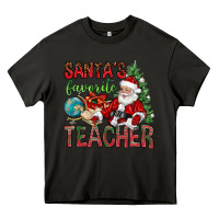 Asphalt Santa's Favorite Teacher Heavy Core Tee - BundleAndBundleShop