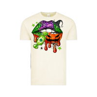 Vintage Arctic Halloween lips Vintage Tee - NancyCooperArtShop