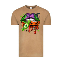 Vintage Camel Halloween lips Vintage Tee - NancyCooperArtShop