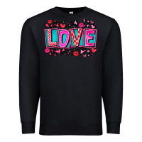 Black Love Valentine Premium Sweatshirt - CowhideDigitalArt