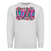 Dove Grey Love Valentine Premium Sweatshirt - CowhideDigitalArt