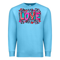 Ocean Blue Love Valentine Premium Sweatshirt - CowhideDigitalArt