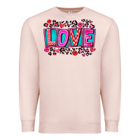 Pale Pink Love Valentine Premium Sweatshirt - CowhideDigitalArt