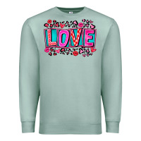 Seafoam Love Valentine Premium Sweatshirt - CowhideDigitalArt