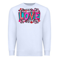 White Love Valentine Premium Sweatshirt - CowhideDigitalArt