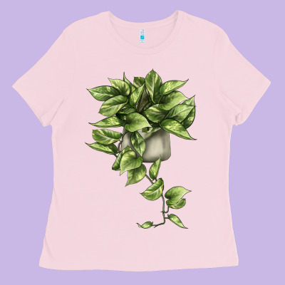 Golden Pothos Ladies Tee Designed By Lillyallendesigns