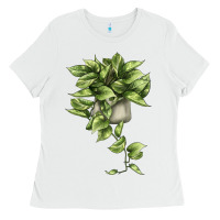 White Golden Pothos Ladies Tee - LillyAllenDesigns