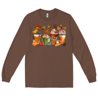 Chestnut fall coffee cups Long Sleeve Tee - CowGirlArtShop
