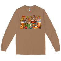Toasted Coconut fall coffee cups Long Sleeve Tee - CowGirlArtShop