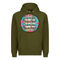 Army Green teacher vibe earrings Premium Hoodie - BundleAndBundleShop