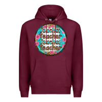 Burgundy teacher vibe earrings Premium Hoodie - BundleAndBundleShop