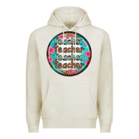 Oatmeal Heather teacher vibe earrings Premium Hoodie - BundleAndBundleShop