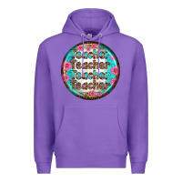 Purple teacher vibe earrings Premium Hoodie - BundleAndBundleShop