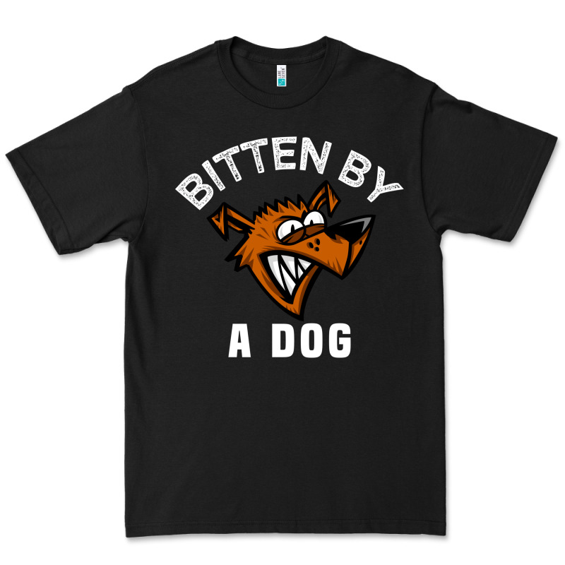 Bitten By A Dog Angry Dog Bite Funny Gift Premium Tee by lanVoArt | Teevron