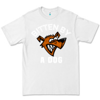 White bitten by a dog angry dog bite funny gift Premium Tee - lanVoArt