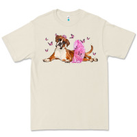 Bone boxer dog with tutu Premium Tee - LillyAllenDesigns