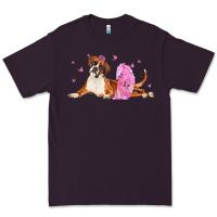 Plum boxer dog with tutu Premium Tee - LillyAllenDesigns