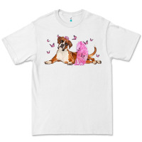 White boxer dog with tutu Premium Tee - LillyAllenDesigns