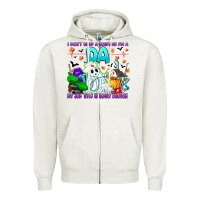 Oatmeal Heather I Don't Need A Costume Im A DA My Job Title Is Sca Zipper Hoodie - CowhideDigitalArt