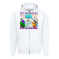 White I Don't Need A Costume Im A DA My Job Title Is Sca Zipper Hoodie - CowhideDigitalArt