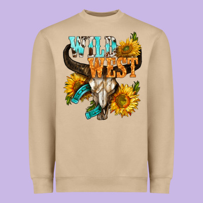 Western Wild West Rodeo Heavyweight Sweatshirt Designed By Bundleandbundleshop
