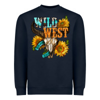 Navy Western Wild West Rodeo Heavyweight Sweatshirt - BundleAndBundleShop
