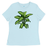 Baby Blue Dumb Cane Ladies Tee - LillyAllenDesigns