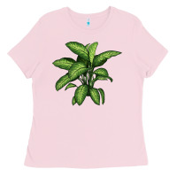 Bubblegum Pink Dumb Cane Ladies Tee - LillyAllenDesigns