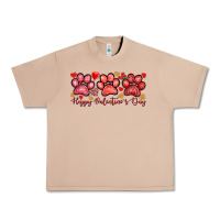 Burro Happy Valentine's Day paws Valentine's Day Urban Heavy Tee - HowdyJamesFarm