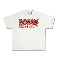 Pistachio Happy Valentine's Day paws Valentine's Day Urban Heavy Tee - HowdyJamesFarm