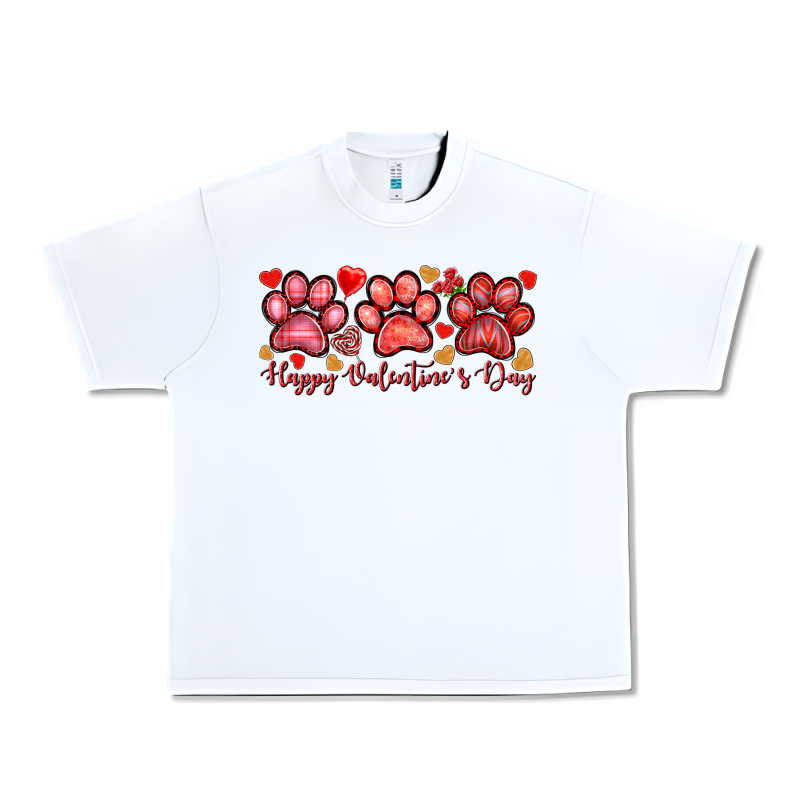 Happy Valentine's Day Paws Valentine's Day Urban Heavy Tee by HowdyJamesFarm | Teevron