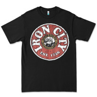 Black vintage retro iron city(beer) proof Premium Tee - lanVoArt