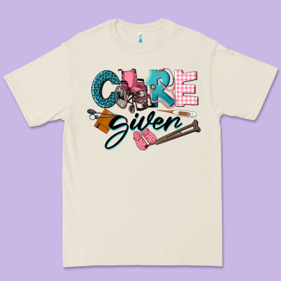 Caregiver Premium Tee Designed By Lillyallendesigns