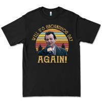 Black vintage well it's groundhog day again unisex shirt Premium Tee - lanVoArt