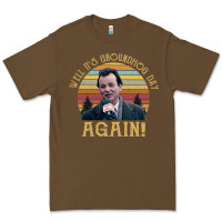 Cacao vintage well it's groundhog day again unisex shirt Premium Tee - lanVoArt