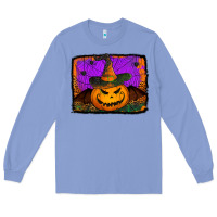 Colony Blue jack o' lantern pumpkin Long Sleeve Tee - Jasminsmagicworld
