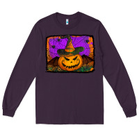 Plum jack o' lantern pumpkin Long Sleeve Tee - Jasminsmagicworld