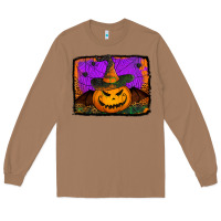 Jack O' Lantern Pumpkin Long Sleeve Tee | Teevron