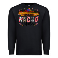 Black festive sombrero and nacho art Premium Sweatshirt - CowhideDigitalArt